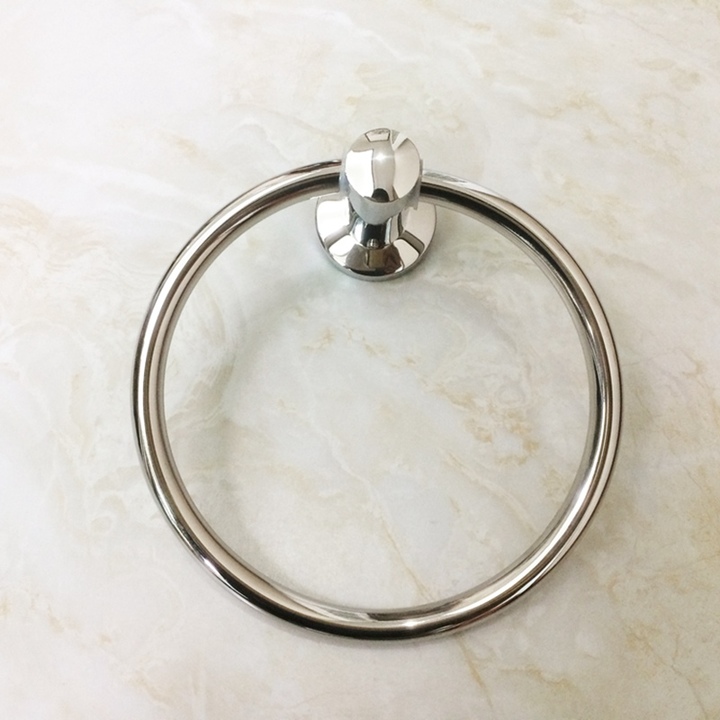 Luxury Bathroom Fittings 304 Stainless Steel Bath Towel Ring Towel Hanger Towel Bar Towel Shelf