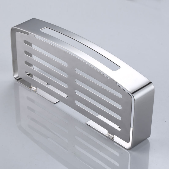 304 Stainless Steel Single Layer Bathroom Shelf 30cm Rectangle Shower Caddy Rack Bath Accessories