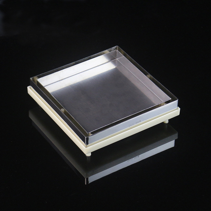 6 Inches 304 Stainless Steel and Plastic Tile Insert Floor Drain Tile Shower Drain Shower Floor Tile