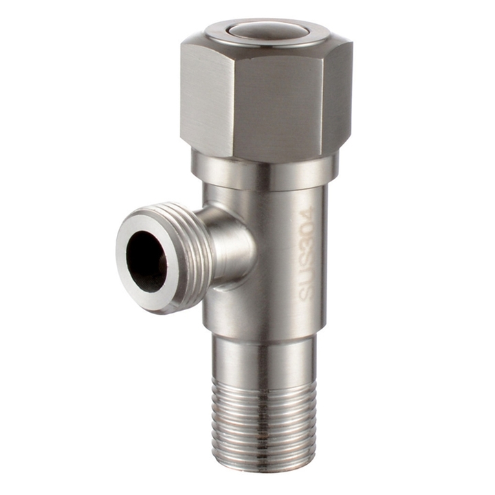Luxury 304 Stainless Steel G1/2'' Angle Valves Kitchen Bathroom Accessories Diverter Valve Connector