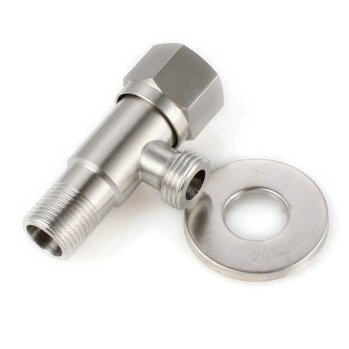 Luxury 304 Stainless Steel G1/2'' Angle Valves Kitchen Bathroom Accessories Diverter Valve Connector
