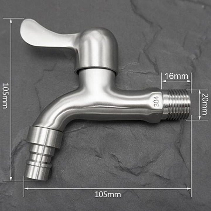 304 Stainless Steel Washing Machine Faucet Kitchen Mop Pool Single Cold Water Faucet Water Tap