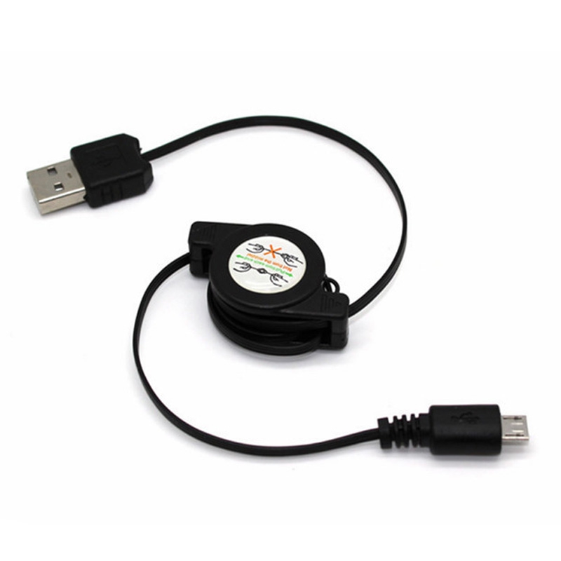80CM Data Cable Retractable Micro USB Data Cable Sync Charger Cable for Android iphone Xiaomi Huawei