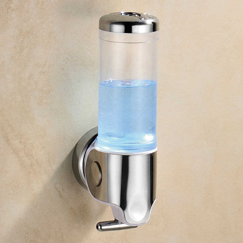 300ml Lockable ABS Plastic Liquid Soap Dispenser Manual Bath Cream Dispenser Bathroom Hand Sanitizer