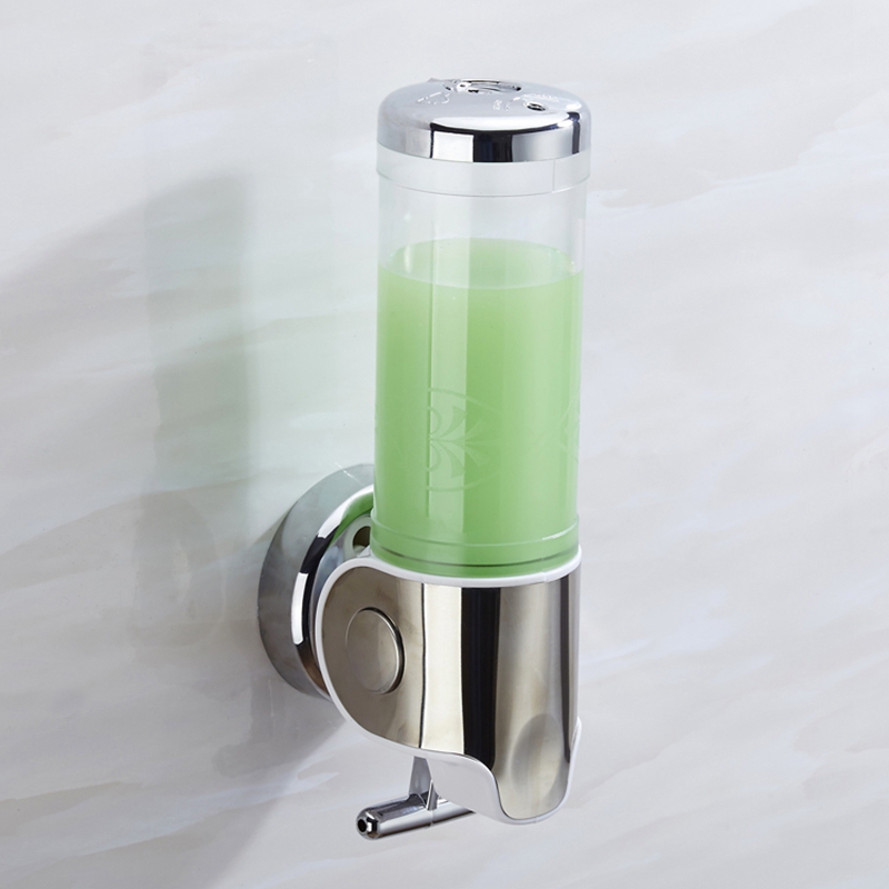 300ml Lockable ABS Plastic Liquid Soap Dispenser Manual Bath Cream Dispenser Bathroom Hand Sanitizer