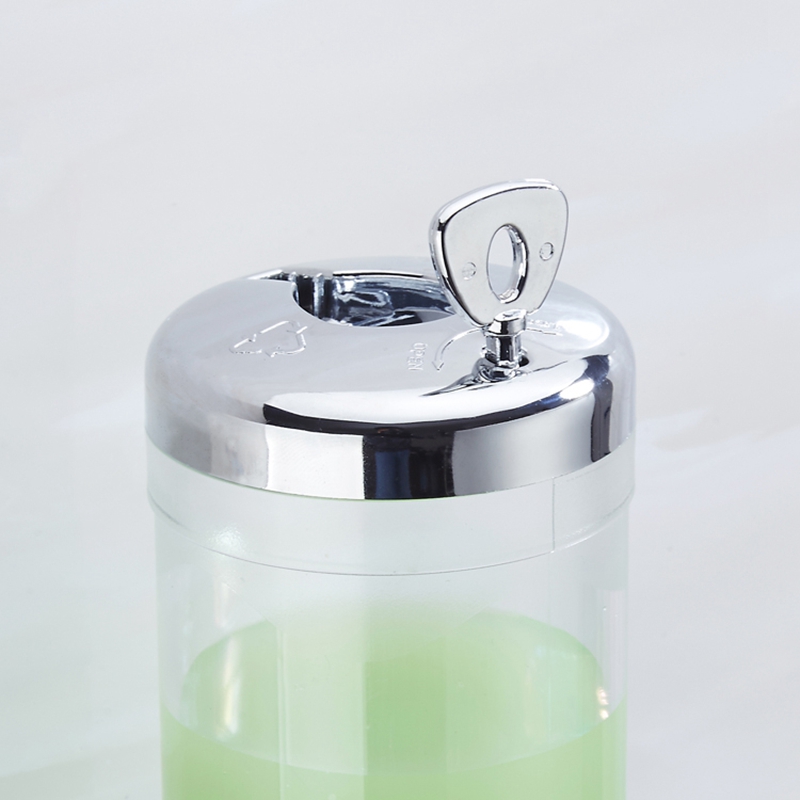 300ml Lockable ABS Plastic Liquid Soap Dispenser Manual Bath Cream Dispenser Bathroom Hand Sanitizer