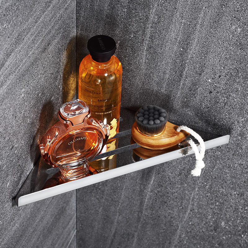 304 Stainless Steel Corner Shower Shelf Rustproof Bathroom Shower Caddy Basket Storage Organizer