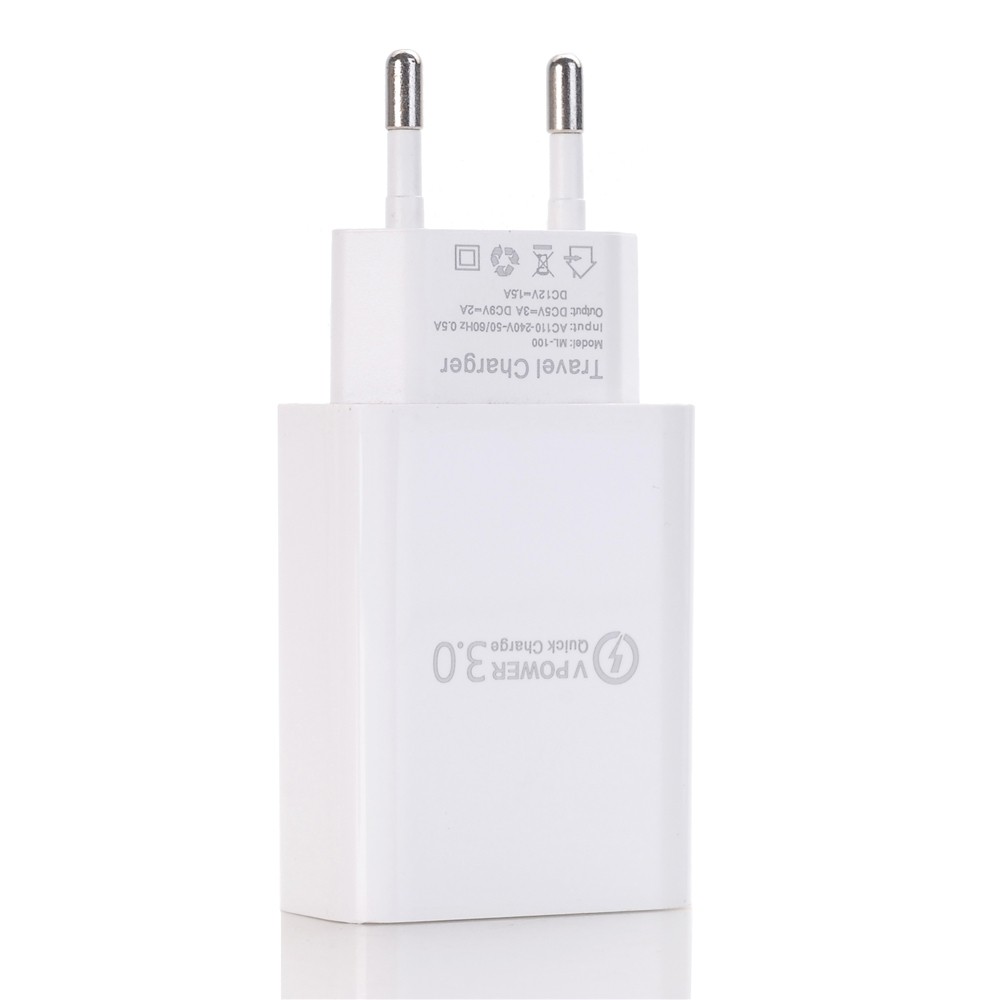 QC 3.0 5V/3A Power Adapter Fast Charger for Xiaomi / Samsung / iphone / Huawei