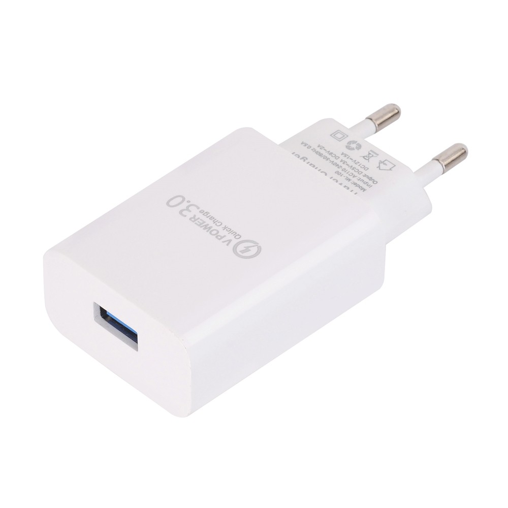 QC 3.0 5V/3A Power Adapter Fast Charger for Xiaomi / Samsung / iphone / Huawei