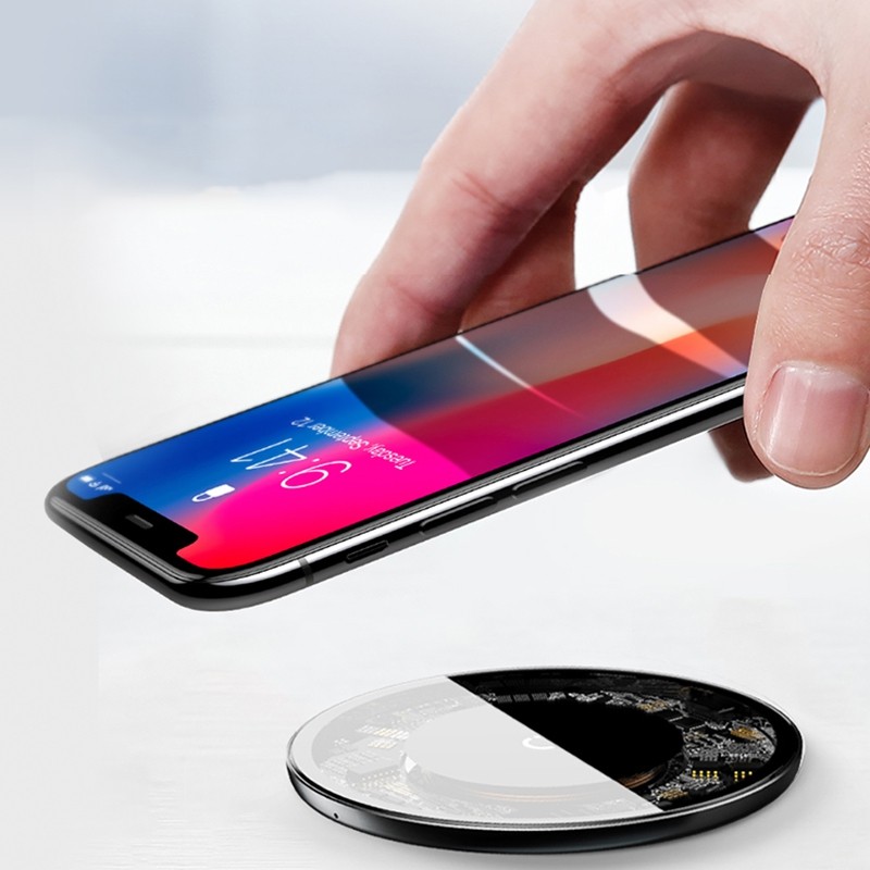Universal Transparent Shell Fast Charging Wireless Charger 10W