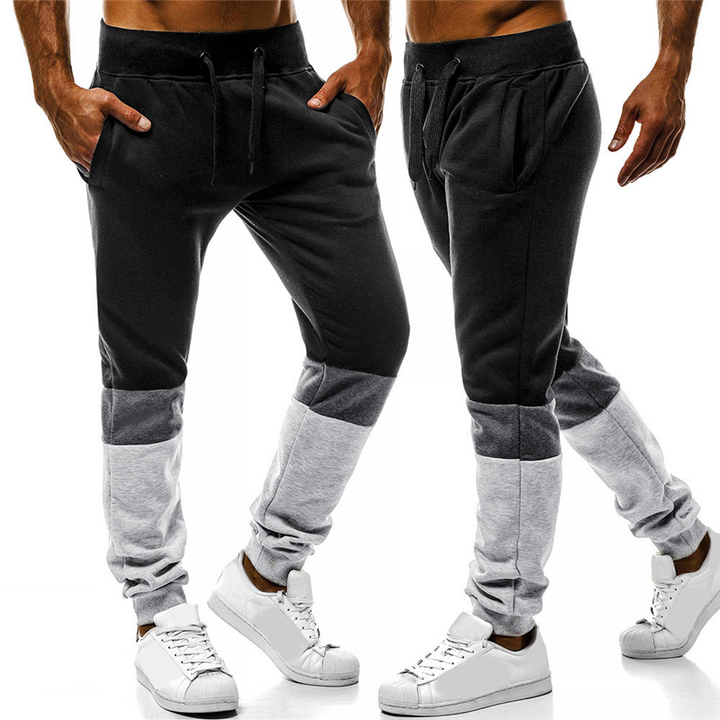 Explosion Men's Contrast Stitching Casual Sports Trousers Loose Men Wild Trend Men's Trousers