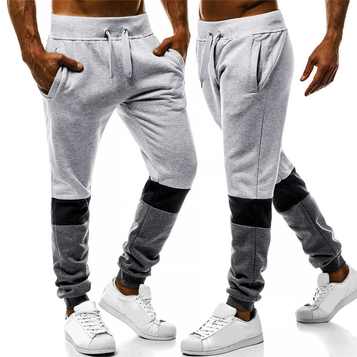 Explosion Men's Contrast Stitching Casual Sports Trousers Loose Men Wild Trend Men's Trousers