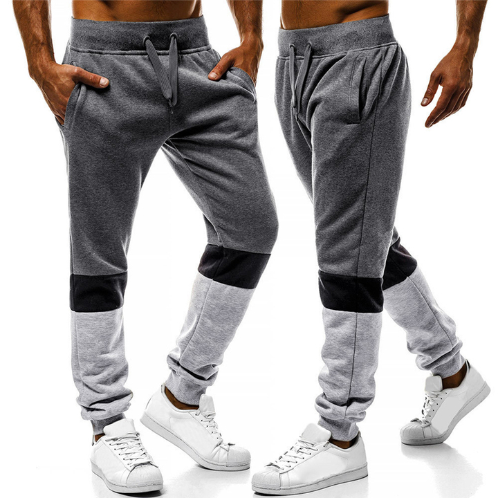 Explosion Men's Contrast Stitching Casual Sports Trousers Loose Men Wild Trend Men's Trousers