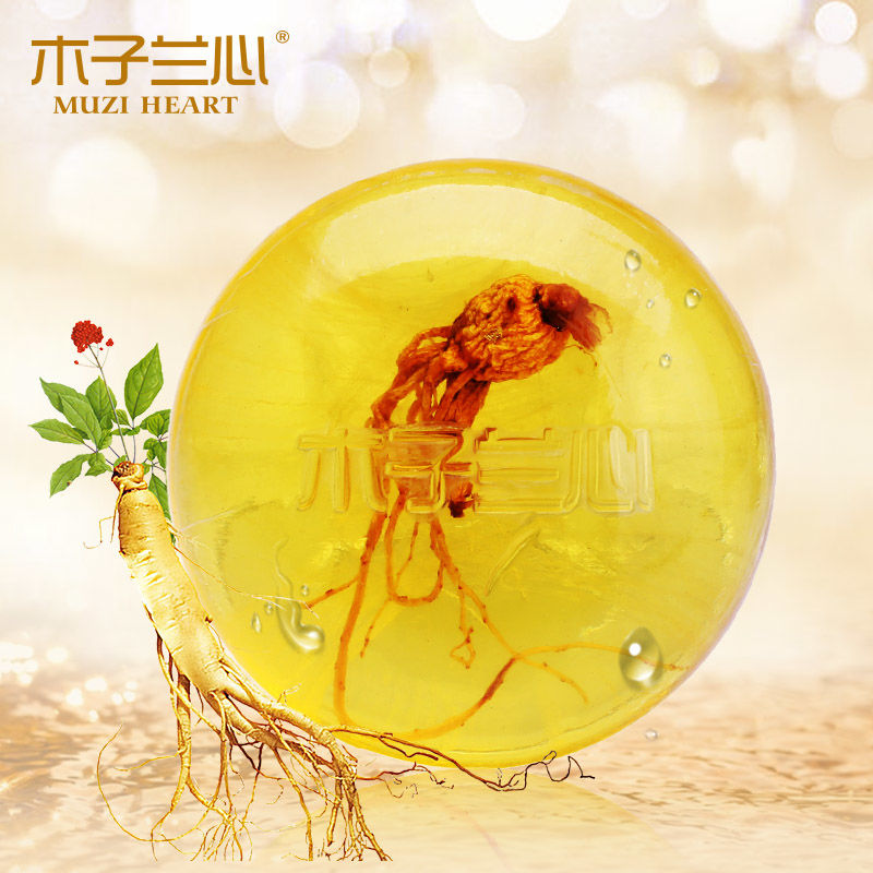 Ginseng in addition to mites net acne handmade soap natural essential oil oil control moisturizing