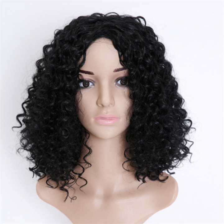 Africa fashion small small explosive curly hair wigs ladies synthetic wigs