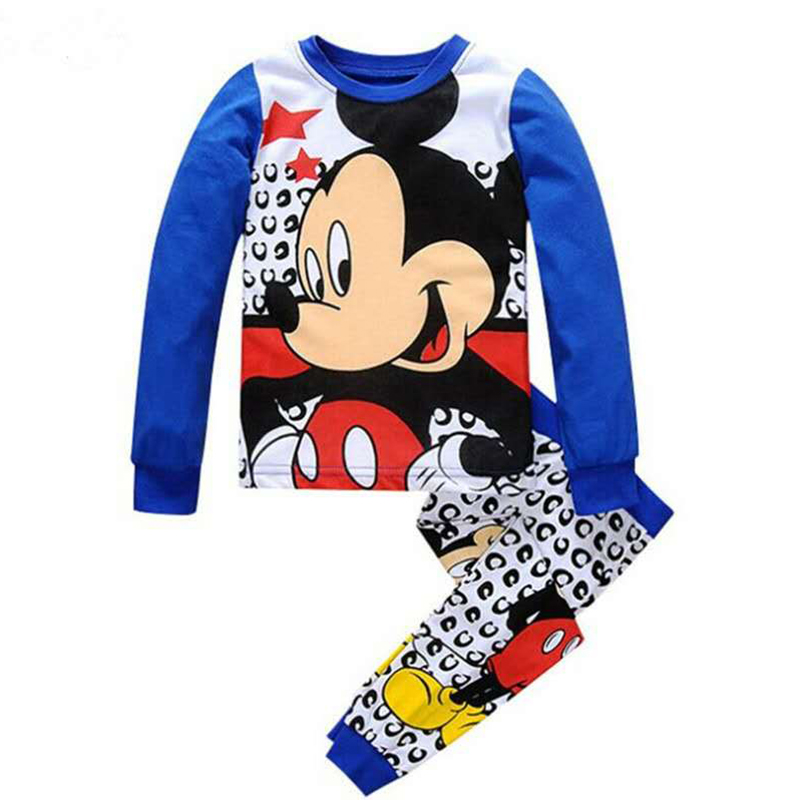 D-baby Boy Spider-man Iron Man Superman Car shirt +Trousers Children's Outfits Set Clothes Suits