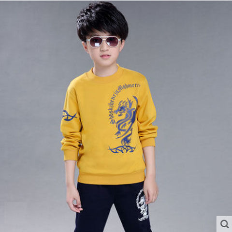 D-baby Cool Kids Big Boy Autumn Boys Sport Suit Children Boys Clothing Set Casual Kids Clothes