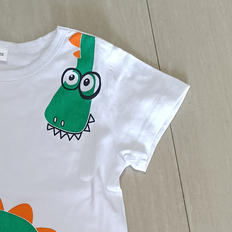 D-baby Kids Boys Set Dinosaur Short-sleeved T-shirt + pants Set Children's clothing