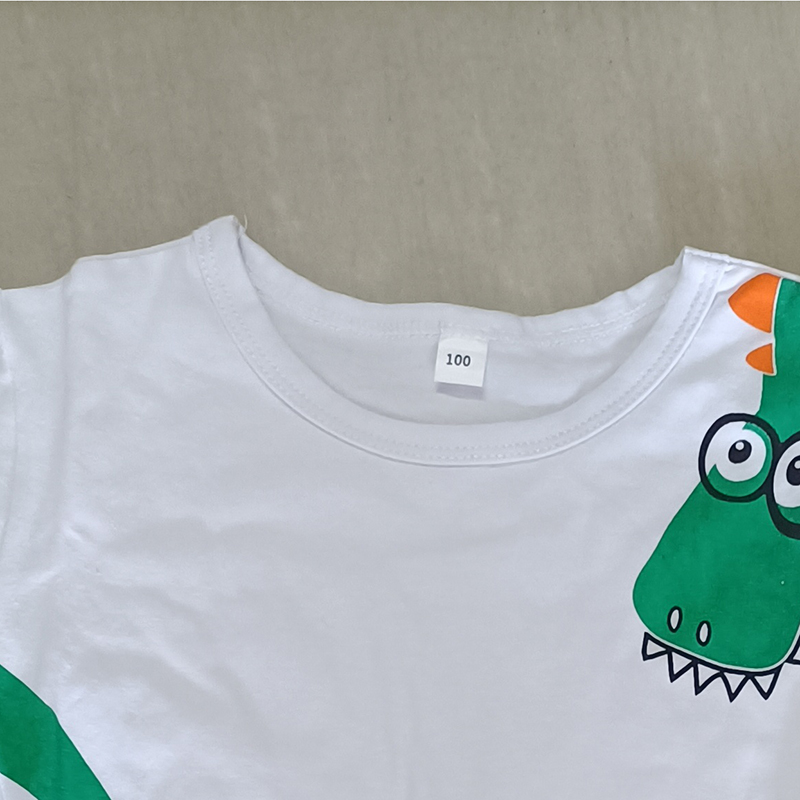D-baby Kids Boys Set Dinosaur Short-sleeved T-shirt + pants Set Children's clothing