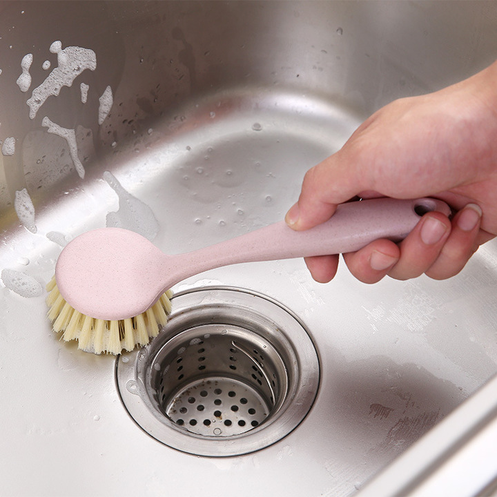 MIBO Hangable Long Handle Dishwasher Brush Kitchen Tools Oil Clean Dishwasher Brush