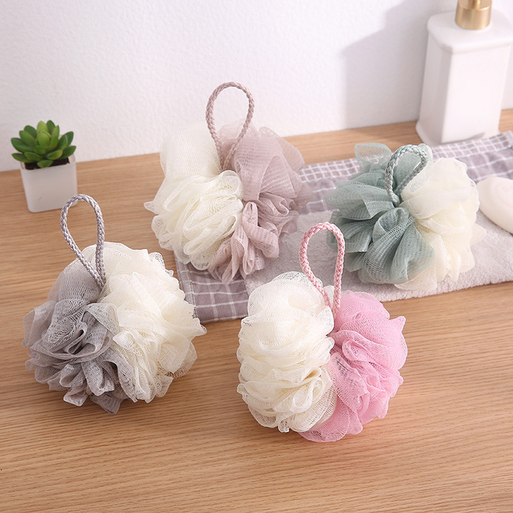 MIBO Multi-function Two-color Bath Ball Rubbing Bath Adult Bath Flower Ball