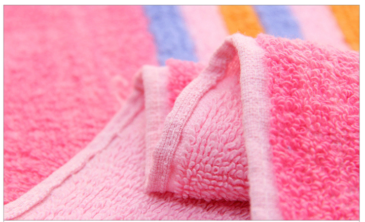 MIBO 【BUY 1 GET 3】 Pure Cotton Element Color Striped Thick Towel Gift Face Towel