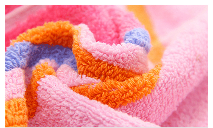 MIBO 【BUY 1 GET 3】 Pure Cotton Element Color Striped Thick Towel Gift Face Towel