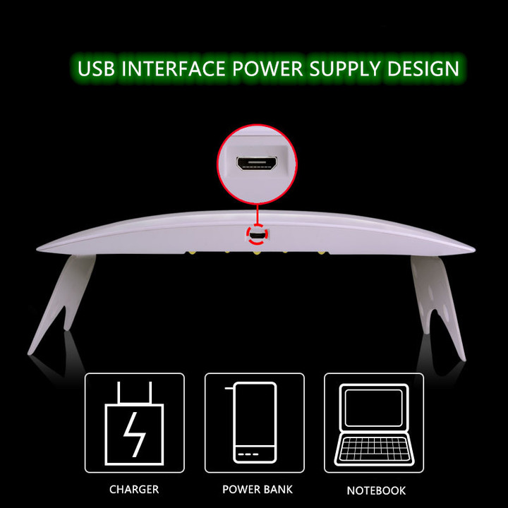 MIBO 24W Mouse Phototherapy Machine Mini UV LED Nail Lamp Nail Dryer LED Light Therapy Machine