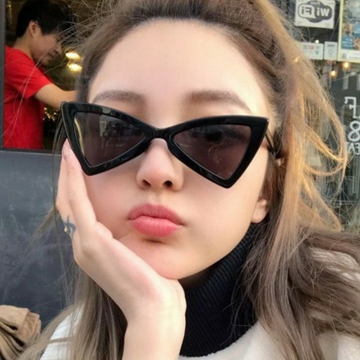 MIBO Western New Trend Sunglasses Triangle Sunglasses Bow Tie Small Frame Sunglasses