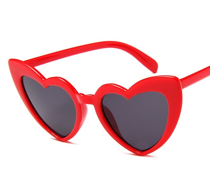 MIBO New Western Love-Heart Lady Sunglasses Cute Heart-shaped Sunglasses Trend