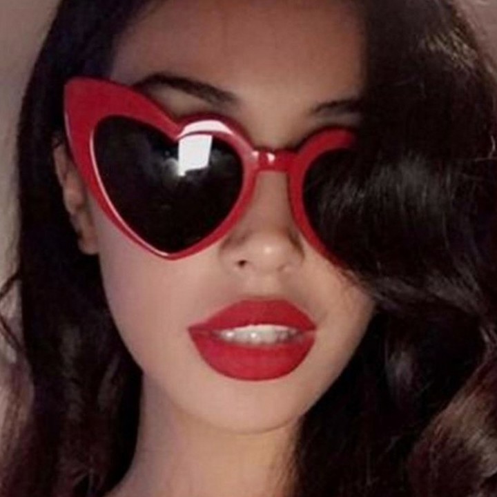 MIBO New Western Love-Heart Lady Sunglasses Cute Heart-shaped Sunglasses Trend