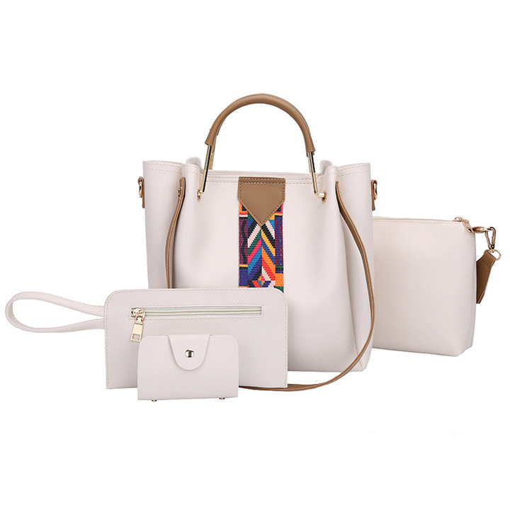 MIBO 4pcs Handbags Belt Bucket Bag Female Fashion Korean Style Single Shoulder Bag
