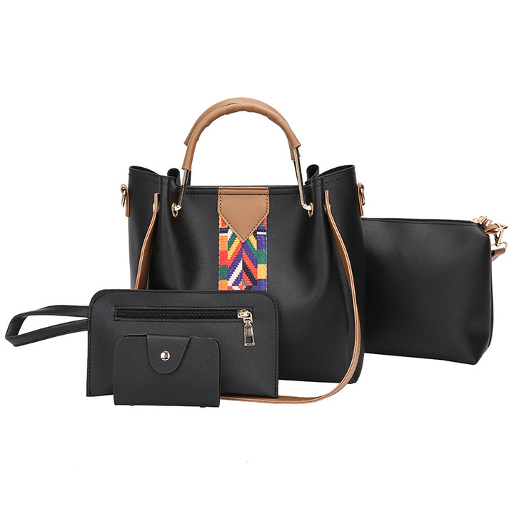 MIBO 4pcs Handbags Belt Bucket Bag Female Fashion Korean Style Single Shoulder Bag
