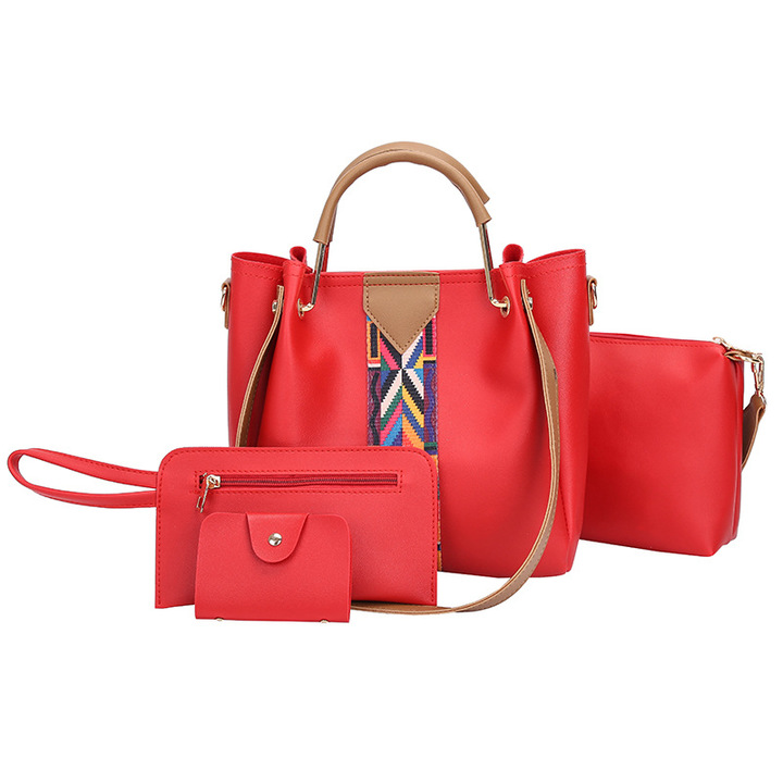 MIBO 4pcs Handbags Belt Bucket Bag Female Fashion Korean Style Single Shoulder Bag