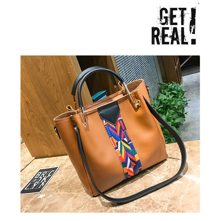 MIBO 4pcs Handbags Belt Bucket Bag Female Fashion Korean Style Single Shoulder Bag