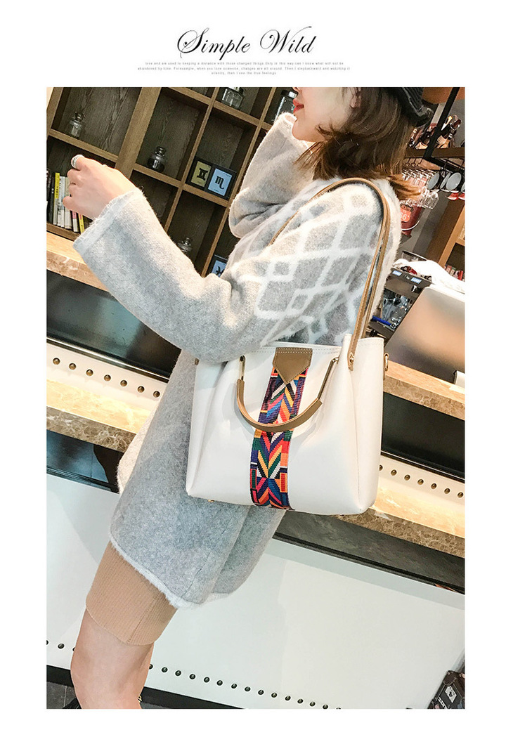 MIBO 4pcs Handbags Belt Bucket Bag Female Fashion Korean Style Single Shoulder Bag