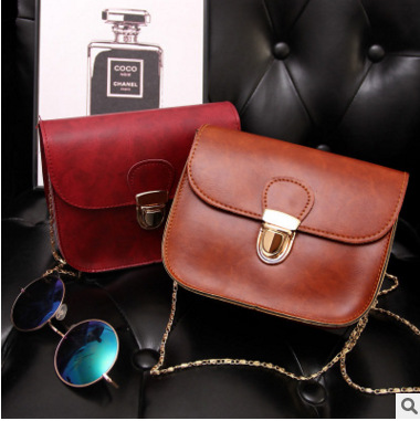 MIBO New Korean Style Square Bag Women's Single Shoulder Bag Mobile Bag with Fashion Chain
