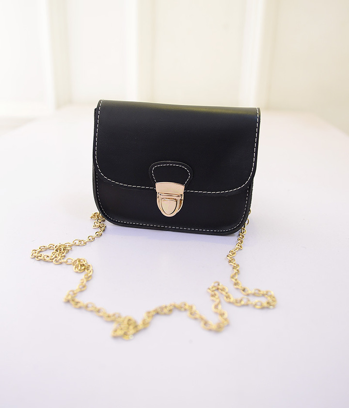 MIBO New Korean Style Square Bag Women's Single Shoulder Bag Mobile Bag with Fashion Chain