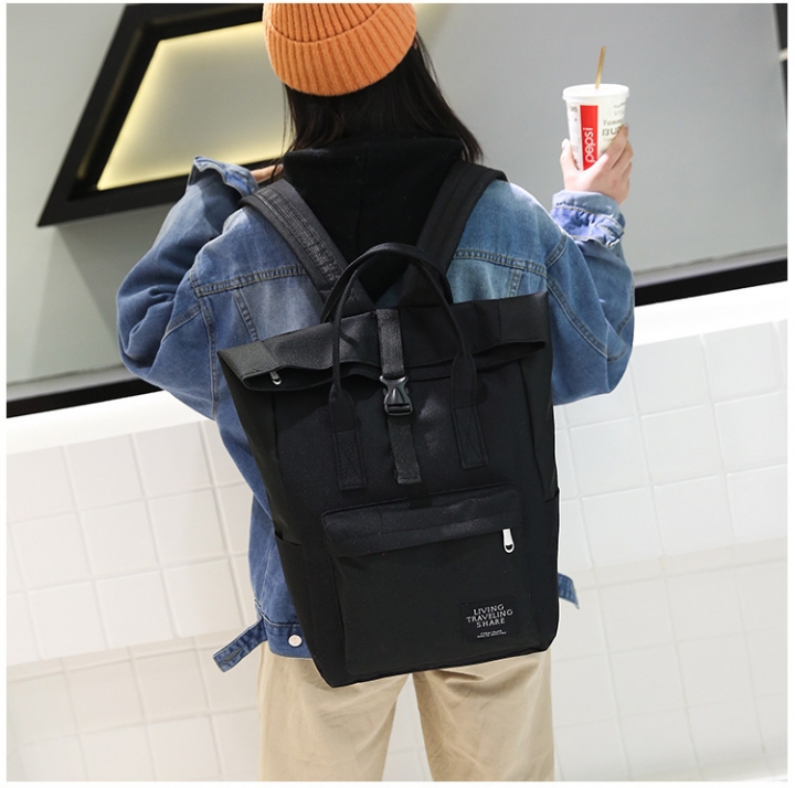 MIBO Korean Style Schoolbags Women Students Backpack Bookbags Canvas Shoulder Bags Couple Bags