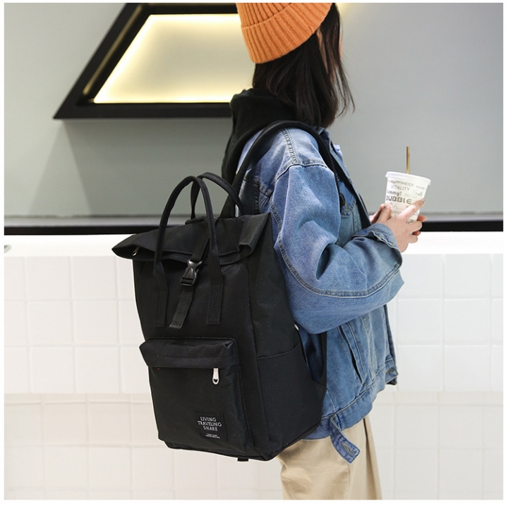 MIBO Korean Style Schoolbags Women Students Backpack Bookbags Canvas Shoulder Bags Couple Bags