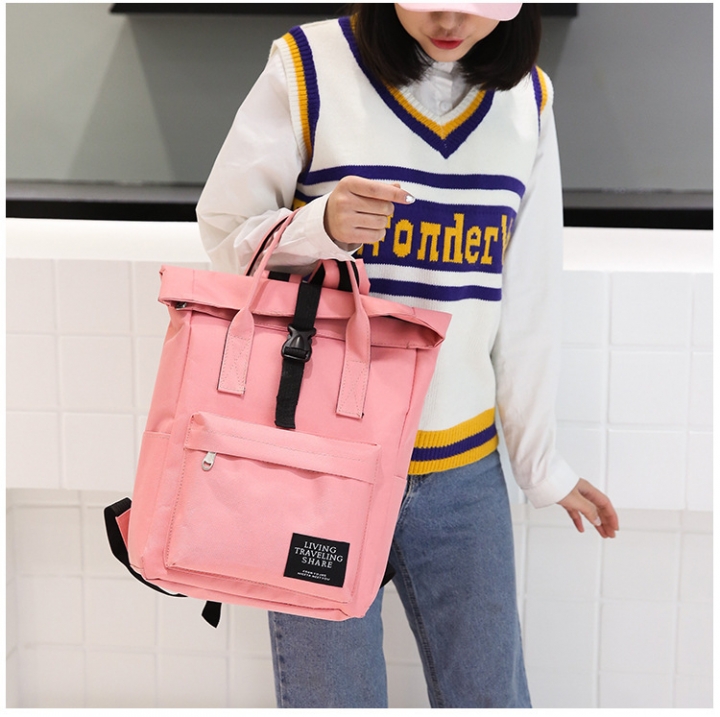 MIBO Korean Style Schoolbags Women Students Backpack Bookbags Canvas Shoulder Bags Couple Bags