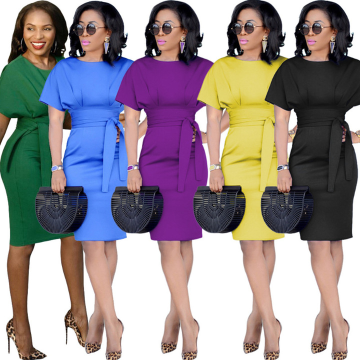 MIBO Hot Sells Women's New Fashionable Dresses and Skirts Europe America Style Formal Dress Business