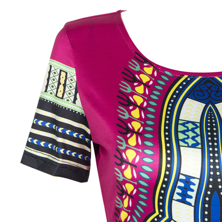 MIBO Hot Sell Tight-fitting Ethnic Style Classic Printing High Elasticity Slimming Buttock Dresses