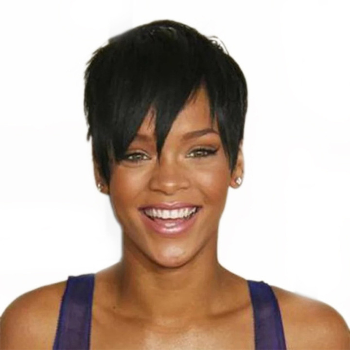 MIBO Black Women Lifelike Wigs Short Straight Hair WIG Hot Selling