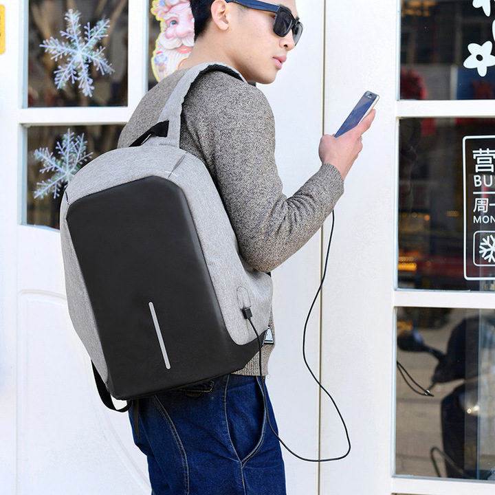 MIBO Multi-functional Charging Travel Anti Theft Backpack Leisure Fashion Simple Student Bag