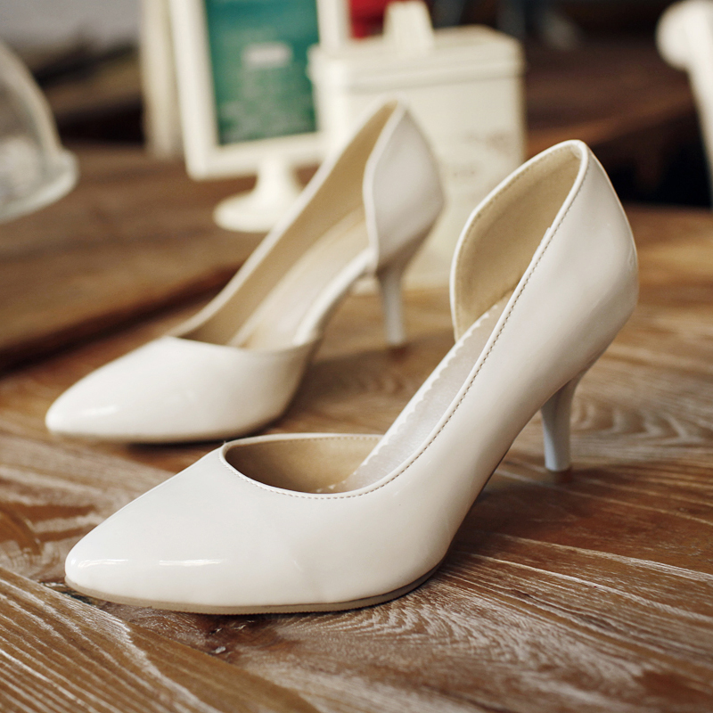 MIBO Women’s Stiletto High Heel Pointed Toe Dress Pumps Low Cut Slip On Shoes