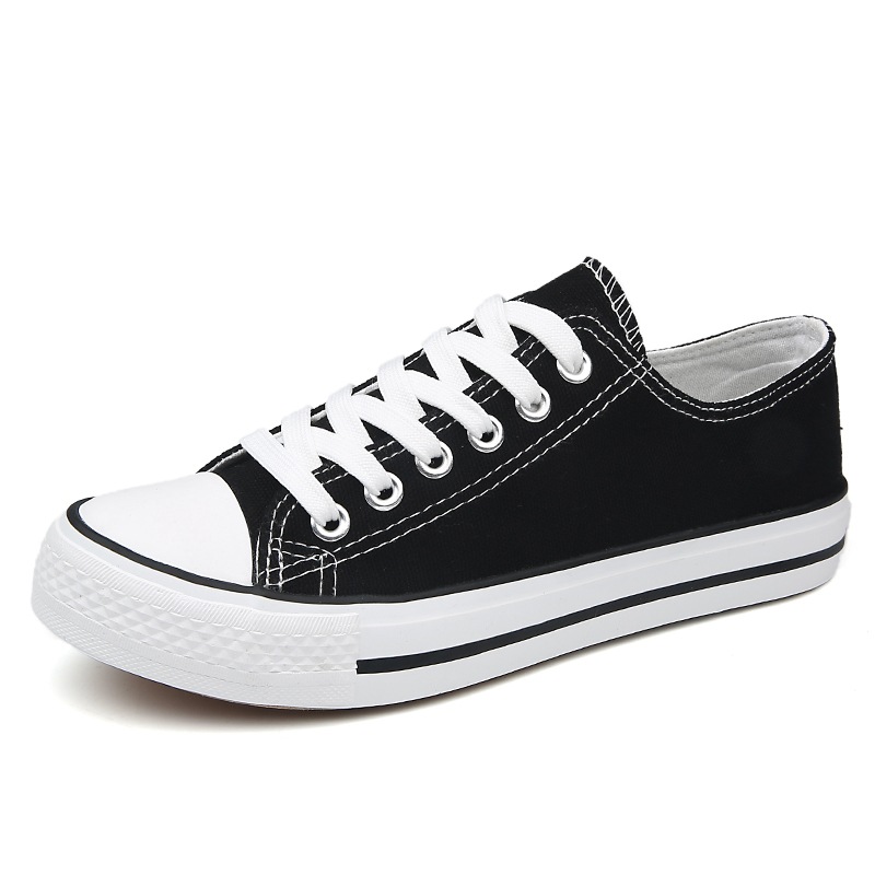 MIBO Men's Shoes Canvas Shoes Couple Students Sports Shoes Women's Shoes Pure Color Canvas Shoes