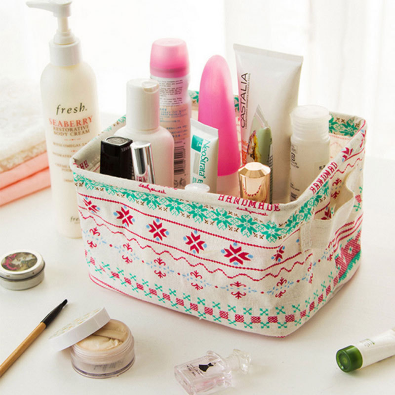 MIBO Tabletop Storage Basket Remote Stationery Cosmetic Collection Basket