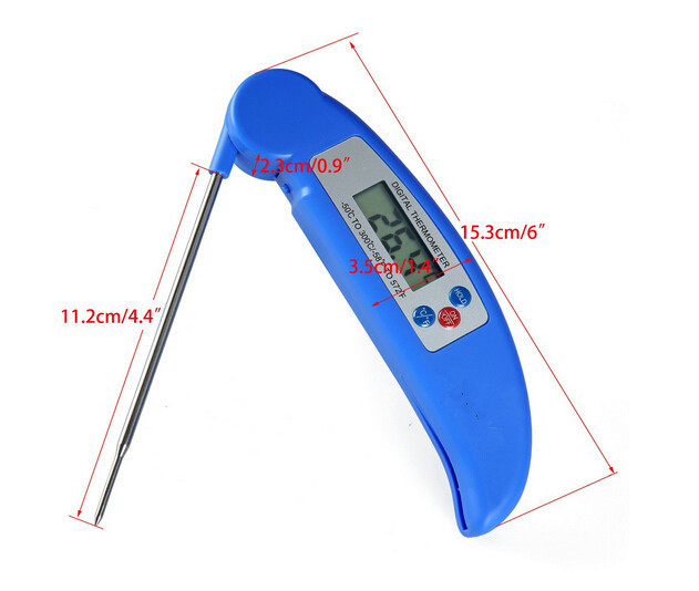 MIBO Food Thermometer Probe Folding Digital Kitchen Meat Thermometer