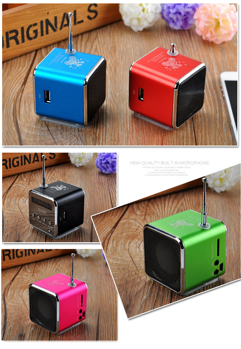 MIBO Portable Mini Speaker MP3 Player Loudspeaker Card Sound